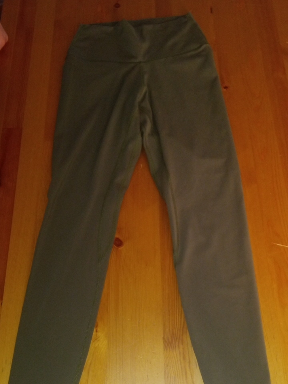 High-Rise Olive Green Women's Leggings